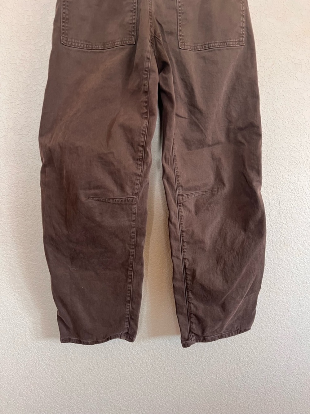 Madewell Womens Darted Double Barrel Pants - Chocolate Brown - Picture 12 of 14